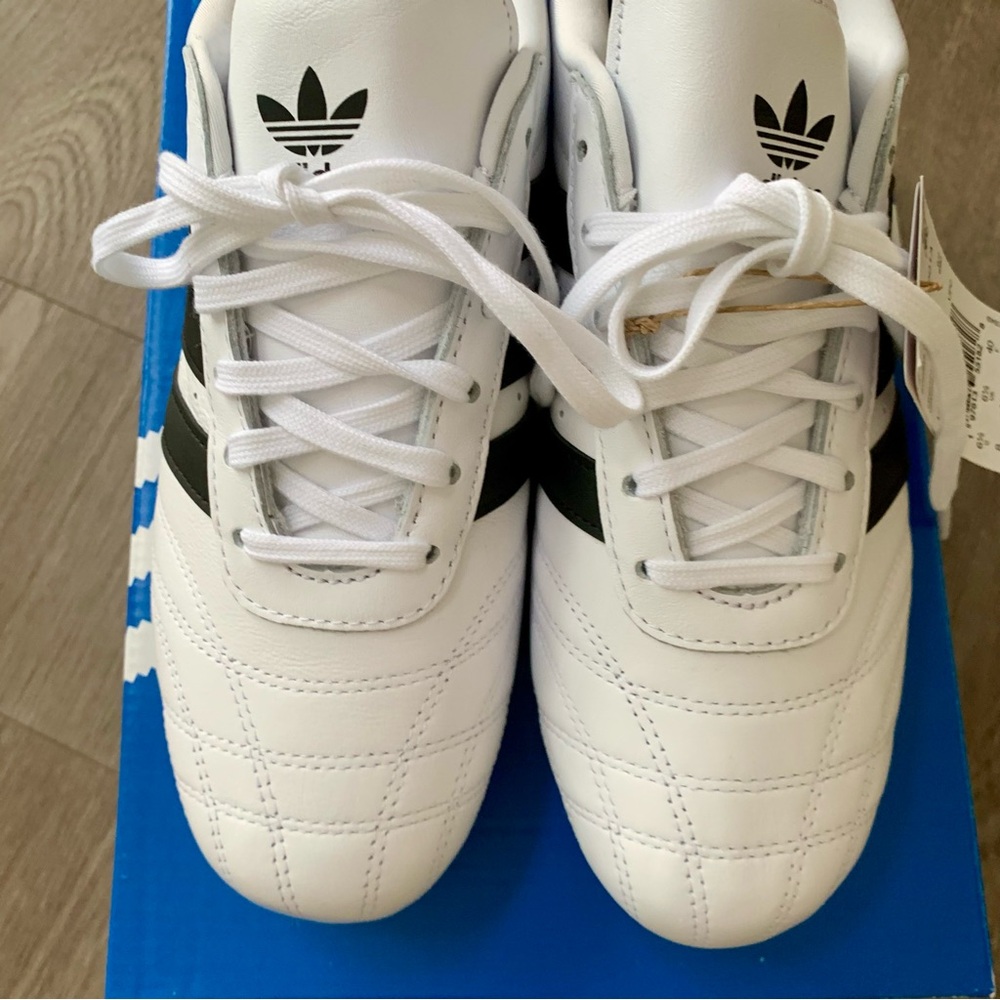 NIB Adidas White & Black Taekwondo Sneakers